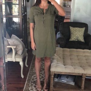 Army Green Midi Dress